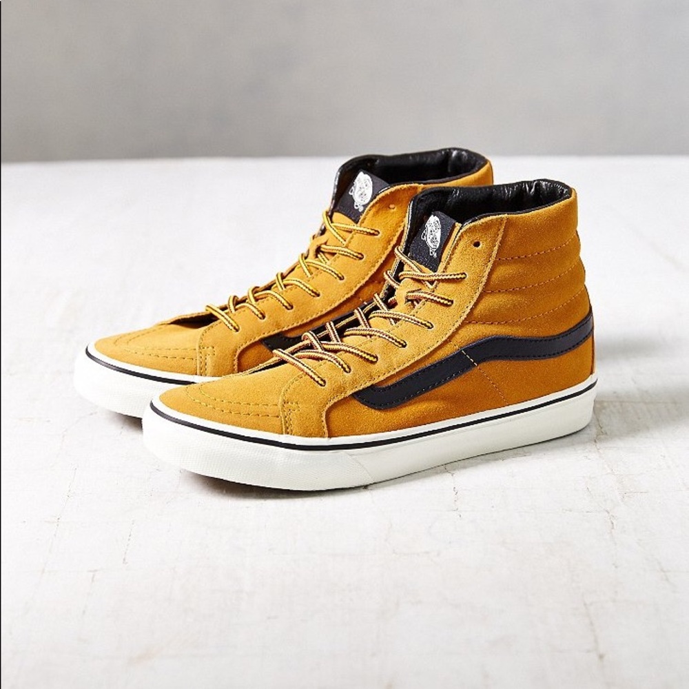 Mustard Suede Hightop Vans